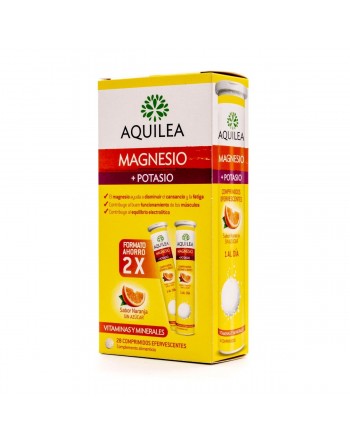AQUILEA MAGNESIO + POTASIO 28 COMPRIMIDOS EFERVESCENTES