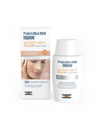 ISDIN FOTO ULTRA 100 ACTIVE UNIFY COLOR FUSION FLUID SPF 50+